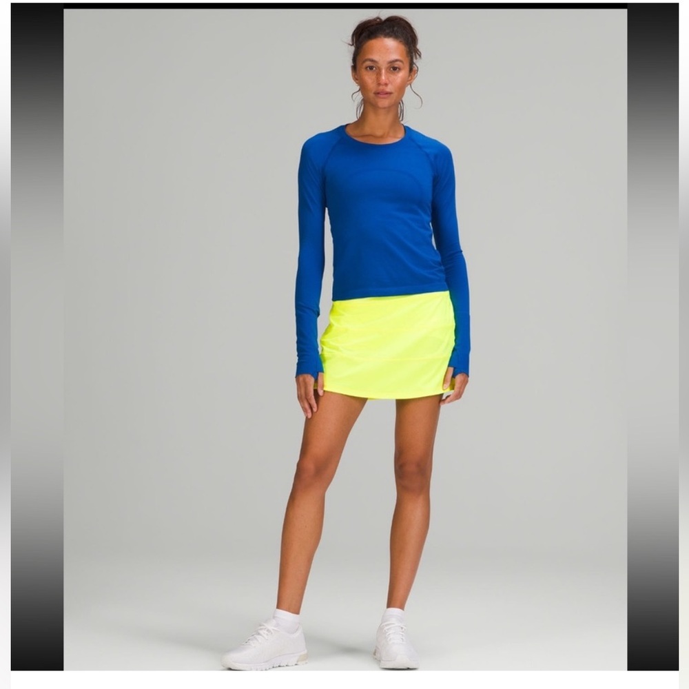 Pace Rival Mid-Rise Skirt Highlighter Yellow